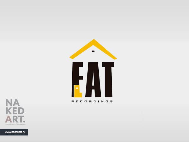 Логотип интернет-лейбла «Fat Flat Recordings» пример