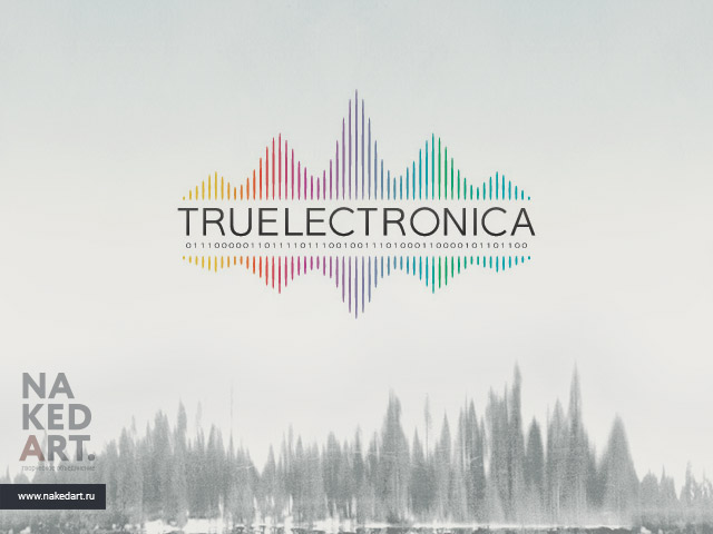 Логотип музыкального портала «Truelectronica» пример