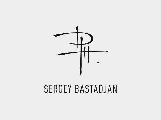 Обрисовка логотипа художника Сергея Бастаджяна