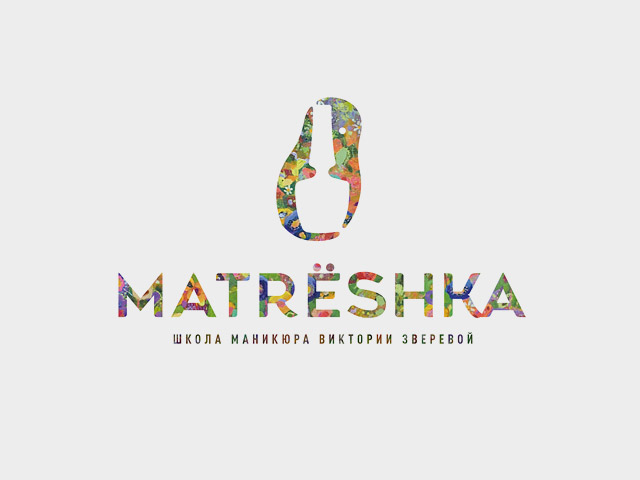 Логотип и фирстиль школы маникюра «Матрёшка»